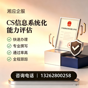 宿州CS信息系统化能力评估申报服务