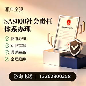 宿州SA8000社会责任体系认证服务